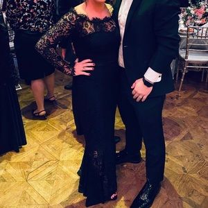 Black Lace formal Dress